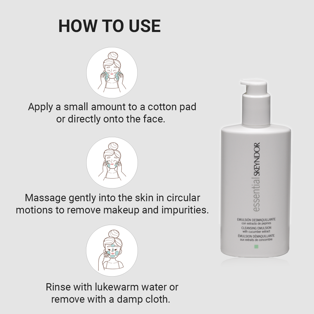 CLEANSING EMULSION WITH CUCUMBER EXTRACT