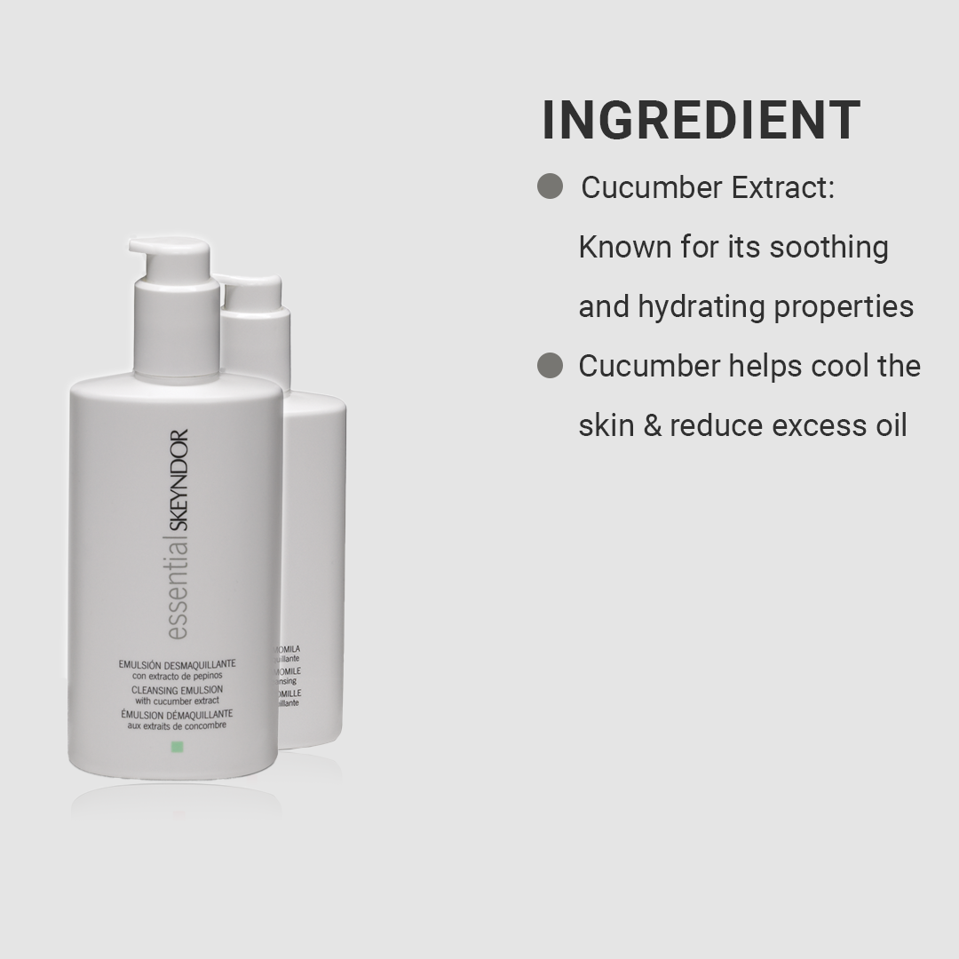 CLEANSING EMULSION WITH CUCUMBER EXTRACT